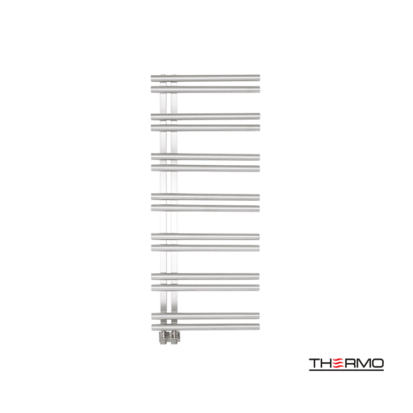 Θερμαινόμενη πετσετοκρεμάστρα inox solo 120x50 polished - Image 1