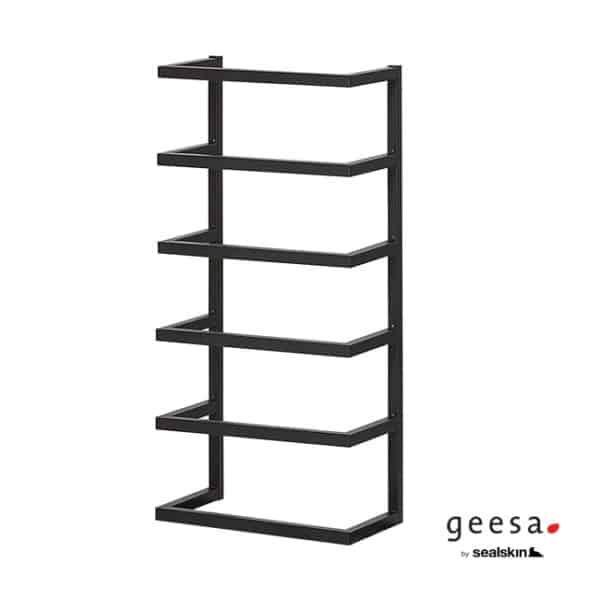 Θηκη πετσετων πενταπλη επιτοιχη sealskin geesa black matt - Image 1