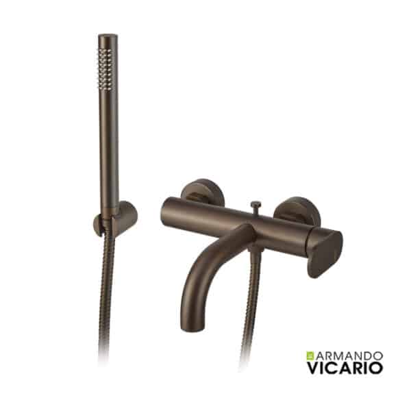 Μπαταρία λουτρού slim vicario tuscany brass - Image 1