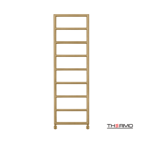 Θερμαινόμενη πετσετοκρεμάστρα inox tempo 150x50 brbrass(gold) pvd - Image 1
