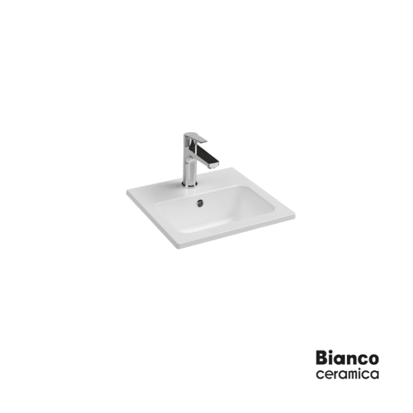 Νιπτήρας 40x36 (1 οπή) bianco ceramica white - Image 1
