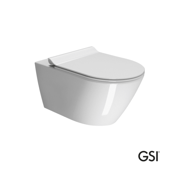 Κομπλέ κρεμαστή λεκάνη kube-x/55 swirlflush με κάλυμμα ms86sc super-slim s/c gsi - Image 1