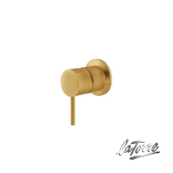 Μίκτης εντοιχιζόμενος 1 εξοδου elle 316 la torre inox pvd brushed gold - Image 1