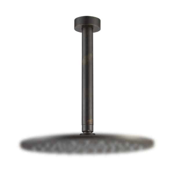 Βραχίονας οροφής στρογγυλος 20cm vicario rusty black - Image 1