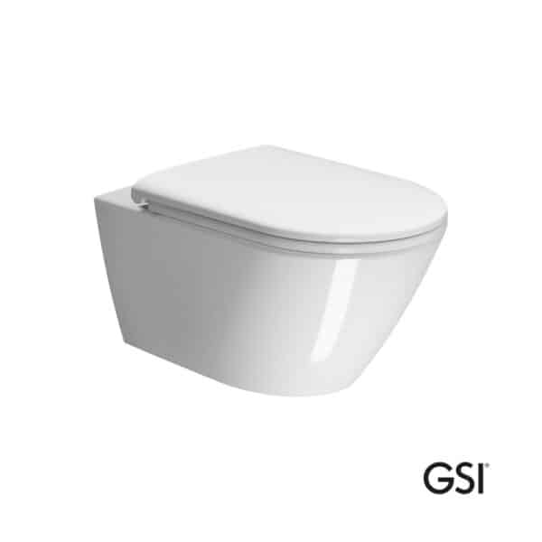 Κομπλέ κρεμαστή λεκάνη kube-x/55 swirlflush με κάλυμμα ms99c slim s/c gsi - Image 1