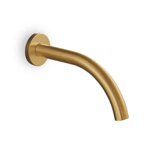 Στομιο επιτοιχο max18cm eurorama brushed gold - Image 1