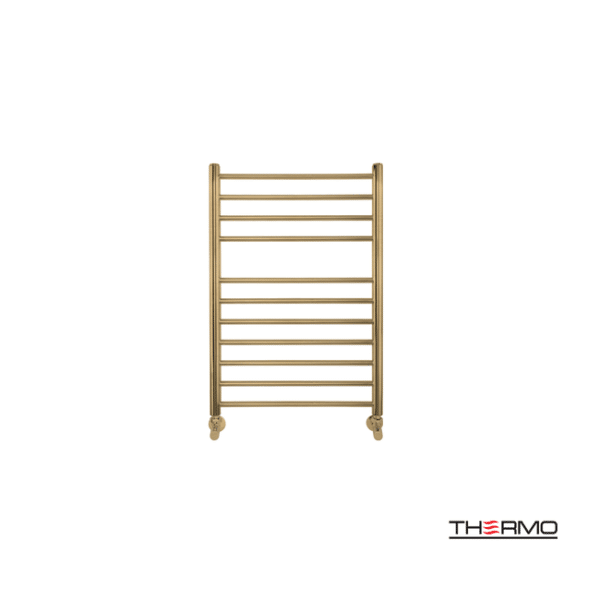 Θερμαινόμενη πετσετοκρεμάστρα inox bellavia 75x50 brbrass(gold) pvd - Image 1