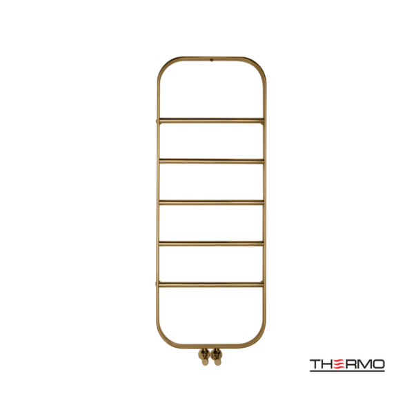 Θερμαινόμενη πετσετοκρεμάστρα inox spark 120x45 brbrass(gold) pvd - Image 1