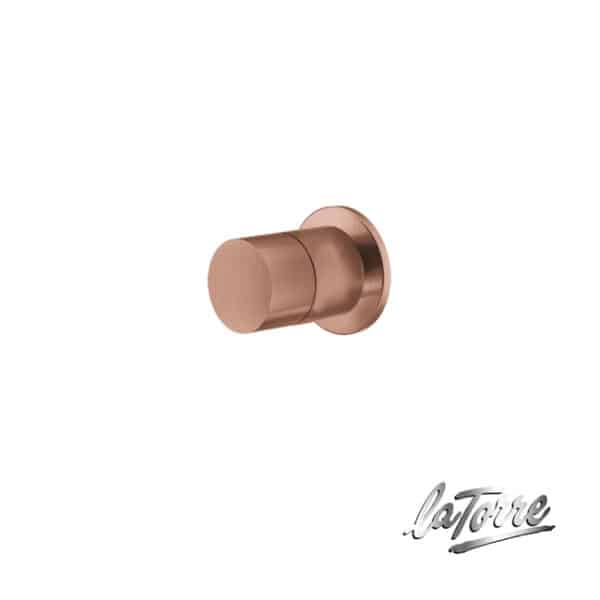 Εκτροπέας εντοιχιζόμενος 3 εξοδων elle 316 la torre inox pvd rose-gold - Image 1