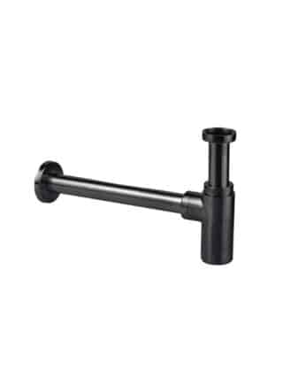 Σιφώνι νιπτήρα ήρα minimal eurorama black brushed