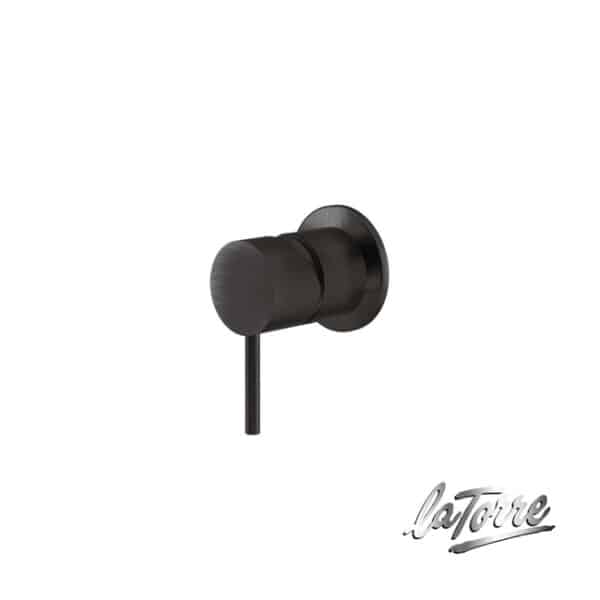 Μίκτης εντοιχιζόμενος 1 εξοδου elle 316 la torre inox pvd black brushed - Image 1