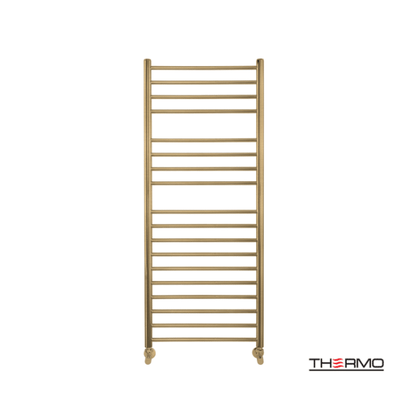Θερμαινόμενη πετσετοκρεμάστρα inox bellavia 120x50 brbrass(gold) pvd - Image 1