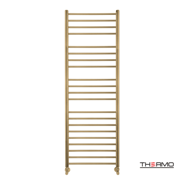 Θερμαινόμενη πετσετοκρεμάστρα inox bellavia 150x50 brbrass(gold) pvd - Image 1
