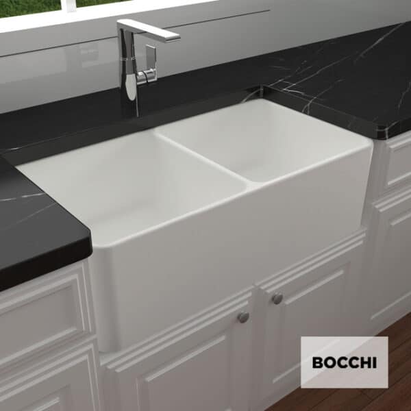 Νεροχύτης 84x46 bocchi white - Image 1