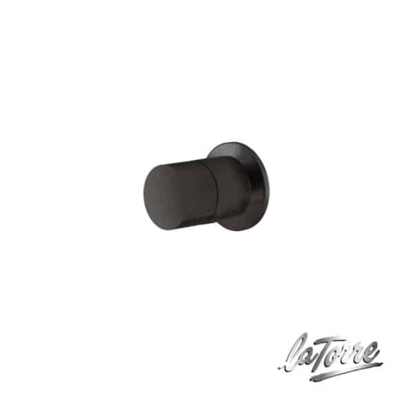 Εκτροπέας εντοιχιζόμενος 3 εξοδων elle 316 la torre inox pvd black brushed - Image 1