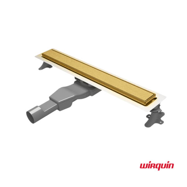 Καναλι ντους flat linear 60cm () wirquin inox pvd brushed gold - Image 1