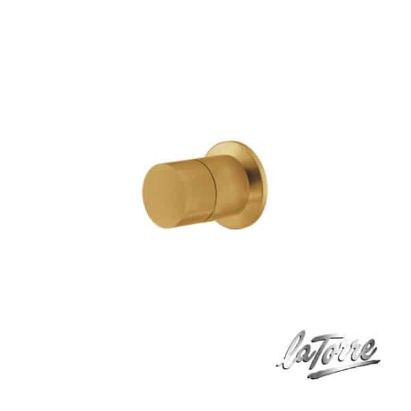 Εκτροπέας εντοιχιζόμενος 3 εξοδων elle 316 la torre inox pvd brushed gold - Image 1