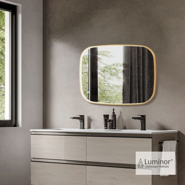 Καθρέπτης fiz 60x80 luminor gold brushed - Image 1