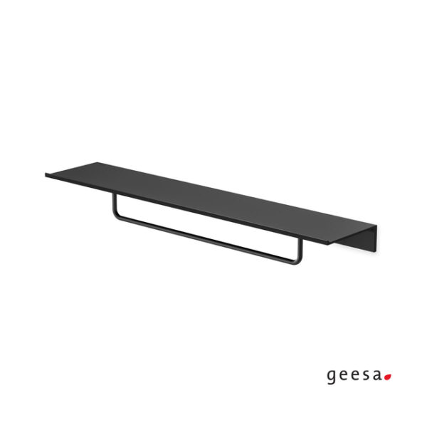 Εταζέρα 60cm με πετσετοκρεμάστρα 40 εκ Leev geesa black matt - Image 1