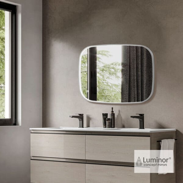 Καθρέπτης fiz 60x80 luminor inox brushed - Image 1
