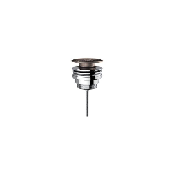 Βαλβίδα νιπτήρα  Clic-clac black brushed - Image 1