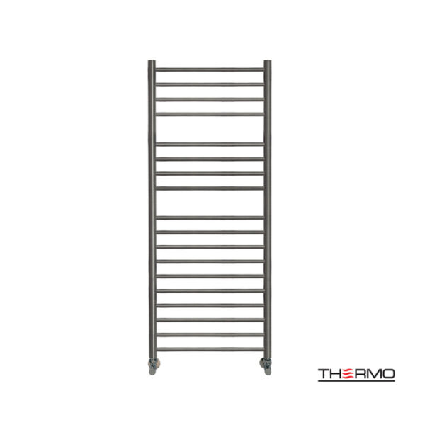 Θερμαινόμενη πετσετοκρεμάστρα inox bellavia 120x50 black brushed pvd - Image 1
