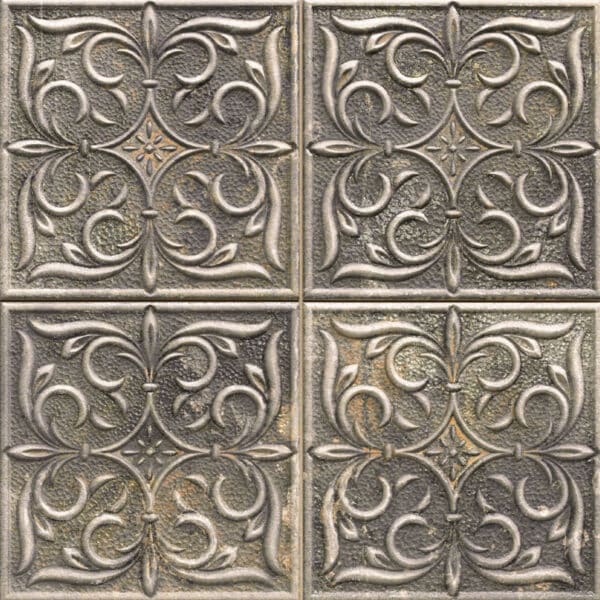 Πλακάκι ANTIGUA LIS Black KARAG 33x33cm - Image 1