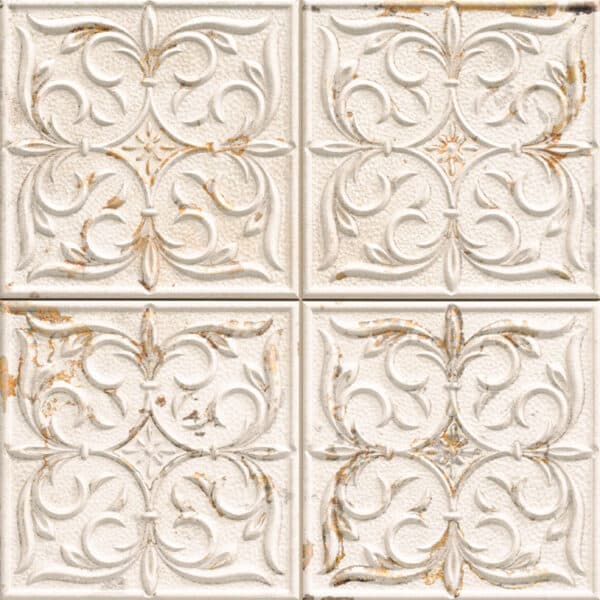 Πλακάκι ANTIGUA LIS White KARAG 33x33cm - Image 1