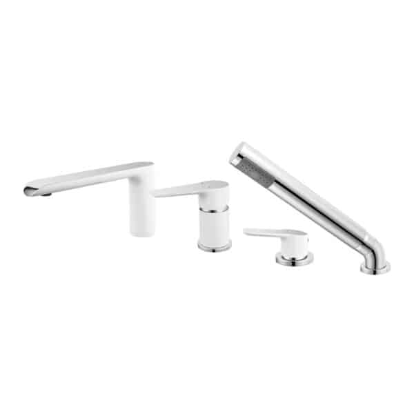 Μπαταρία λουτρού επικαθήμενη White/Chrome ADORE BDR11A FERRO - Image 1