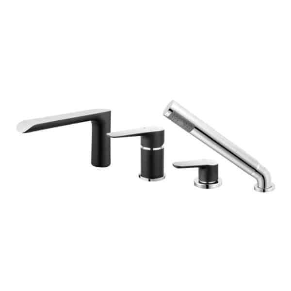Μπαταρία λουτρού επικαθήμενη Black/Chrome ADORE BDR11ABLC FERRO - Image 1