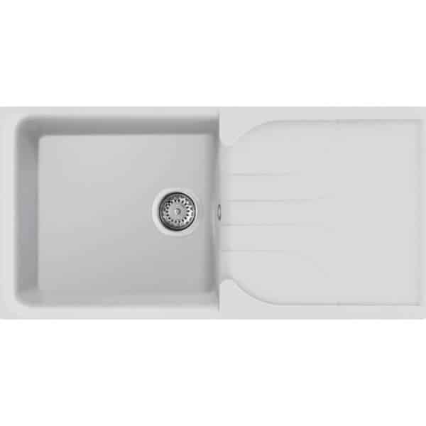 Νεροχύτης κουζίνας EGO 480 Bianco Titano 68 ELLECI 100x50cm - Image 1