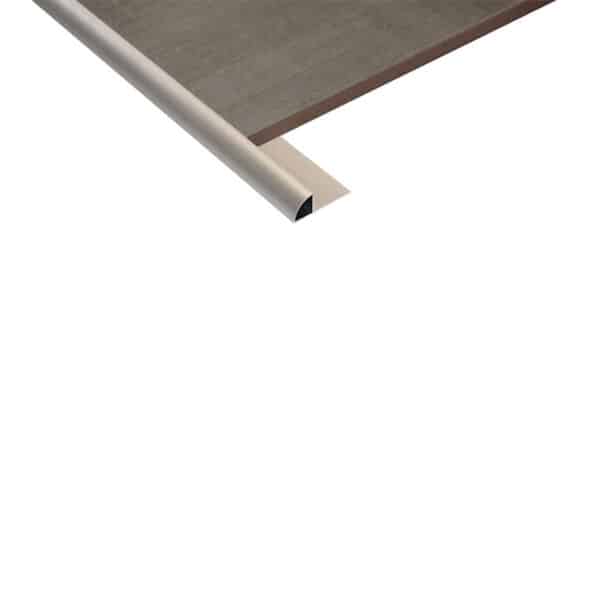 Διακοσμητικό γωνιακό προφίλ πλακιδίων Shine Silver FH125 KARAG 1,2x250cm - Image 1