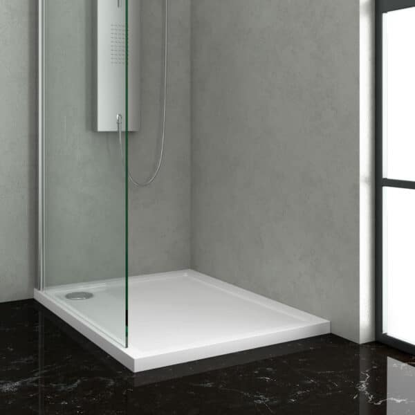 Ντουζιέρα ορθογώνια ακρυλική NEW FLAT KARAG 80x160x5,5cm - Image 1