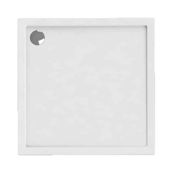 Ντουζιέρα τετράγωνη ακρυλική NEW FLAT KARAG 90x90x5,5cm - Image 1