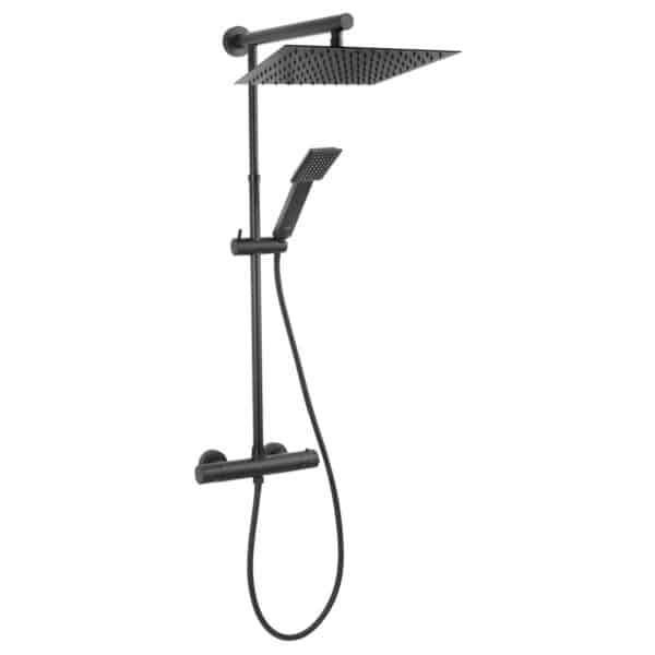 Θερμοστατική μπαταρία σταθερού ντους TREVI SQUARE Black NP75SQ-TRV7U-BL FERRO - Image 1