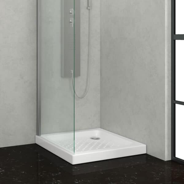 Ντουζιέρα τετράγωνη πορσελάνης PORCELAIN KARAG 72x72x9cm - Image 1