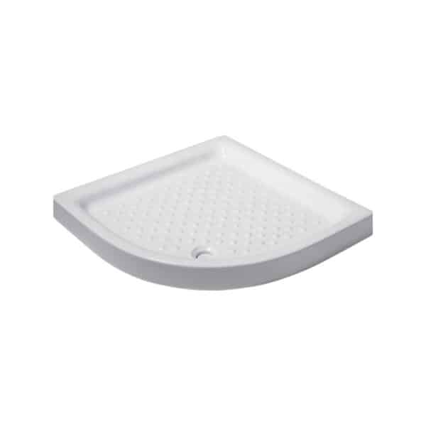 Ντουζιέρα ημικυκλική πορσελάνης PORCELAIN KARAG 90x90x10cm - Image 1