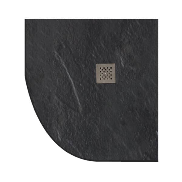 Ντουζιέρα ημικυκλική υψηλής αντοχής PIETRA Ardesia KARAG 90x90x2,5cm - Image 1