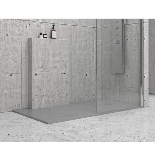 Ντουζιέρα τετράγωνη υψηλής αντοχής PIETRA Cemento KARAG 90x90x2,5cm - Image 1
