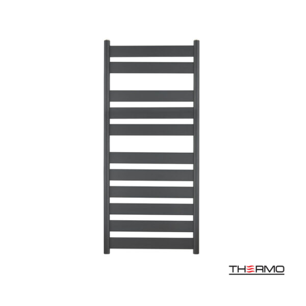 Θερμαινόμενη πετσετοκρεμάστρα largo 120x50 black matt - Image 1
