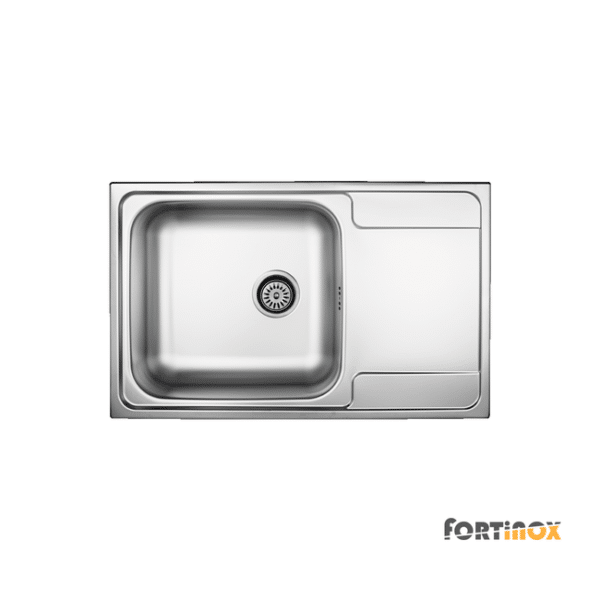 Νεροχυτης valley 79x50 fortinox inox λειο - Image 1