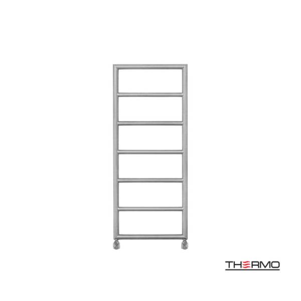 Θερμαινόμενη πετσετοκρεμάστρα inox tempo 120x50 brushed - Image 1