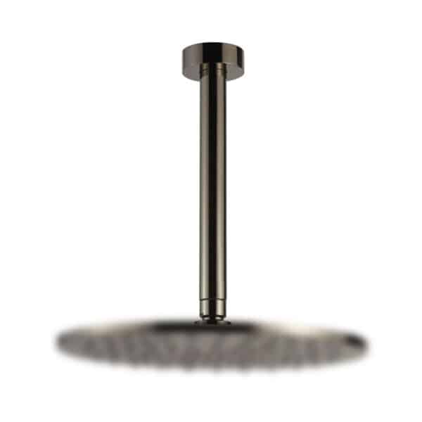 Βραχίονας οροφής στρογγυλος 20cm vicario black chrome - Image 1
