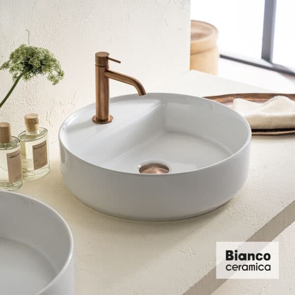 Νιπτήρας φ42 bianco ceramica white - Image 1