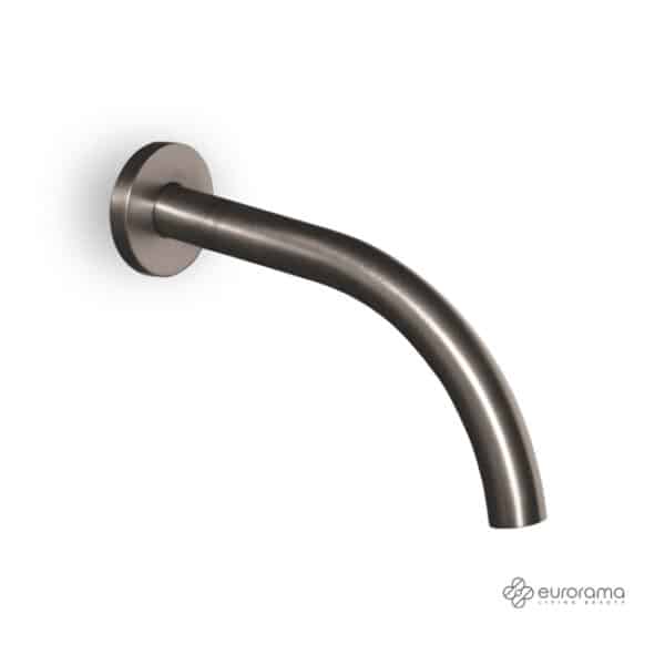 Στομιο επιτοιχο max18cm black brushed - Image 1