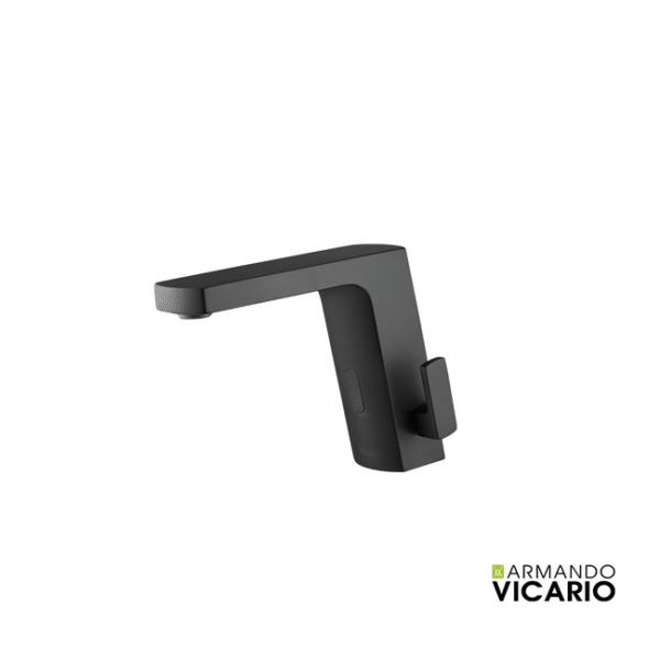 Μπαταρια νιπτήρα ηλεκτρον (Μπατ) sensi vicario black matt - Image 1