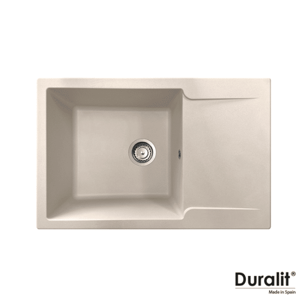 Νεροχυτης συνθετικος 79x50 duralit beige - Image 1
