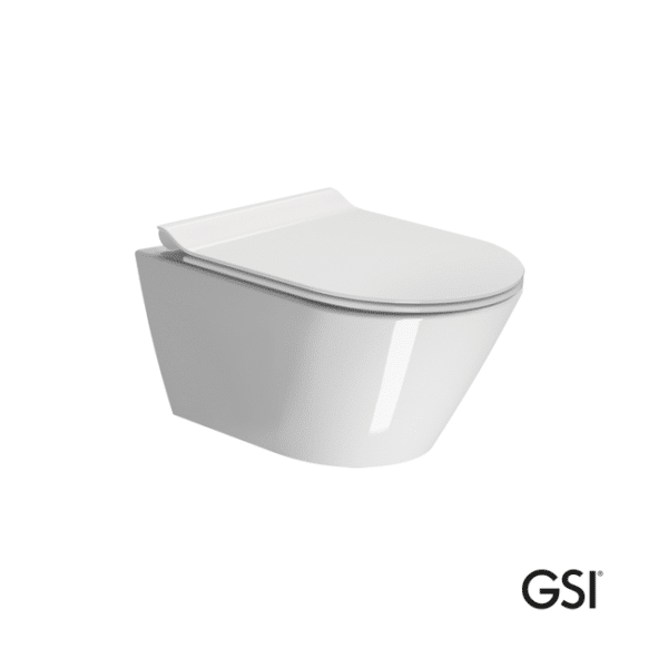 Κομπλέ κρεμαστή λεκάνη kube-x/50 swirlflush με κάλυμμα ms86sc super-slim s/c gsi - Image 1