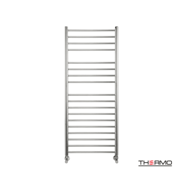 Θερμαινόμενη πετσετοκρεμάστρα inox bellavia 120x50 brushed - Image 1