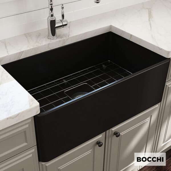 Νεροχύτης 76x46 bocchi black matt - Image 1